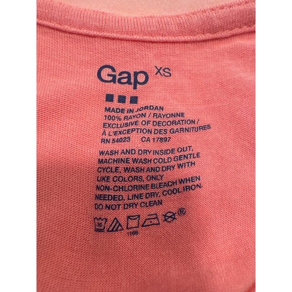 Gap Womens Pink Racerback Tank Top XS 100% Rayon Vintage Y2K Layering Stretch - Picture 3 of 5